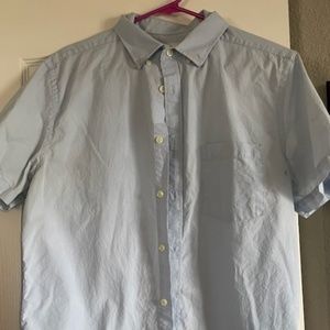 Goodfellow & Co. Mens Short Sleeve Shirt - Size Medium Chambray Blue